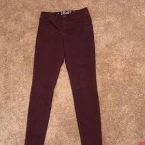 Maroon color jeggings
